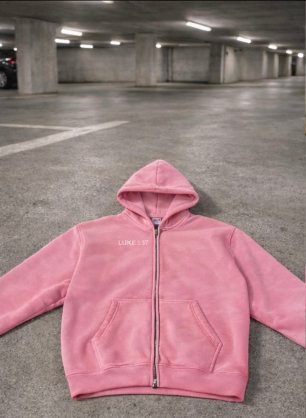 Pink Luke 1:37 Hoodie