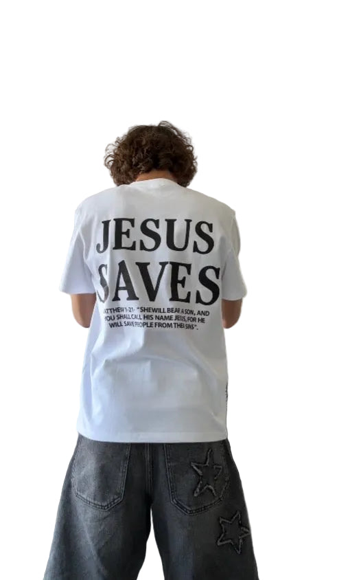 “JESUS SAVES” T-SHIRT