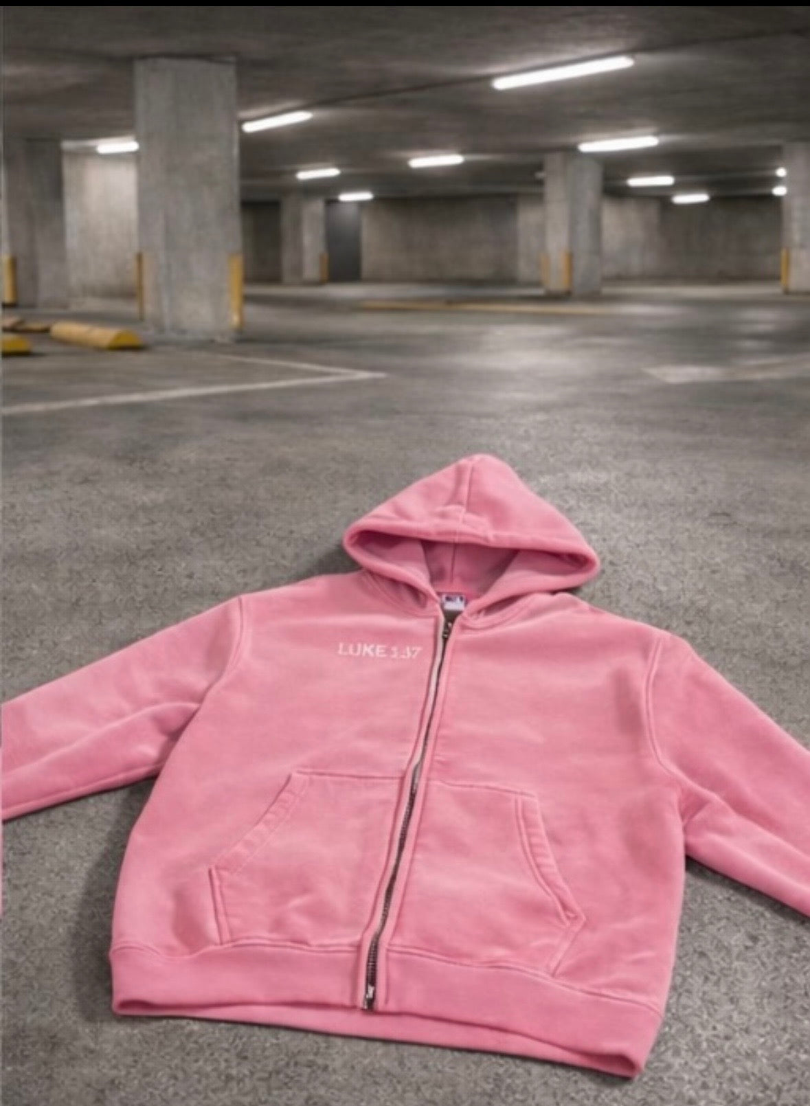 Pink Luke 1:37 Hoodie