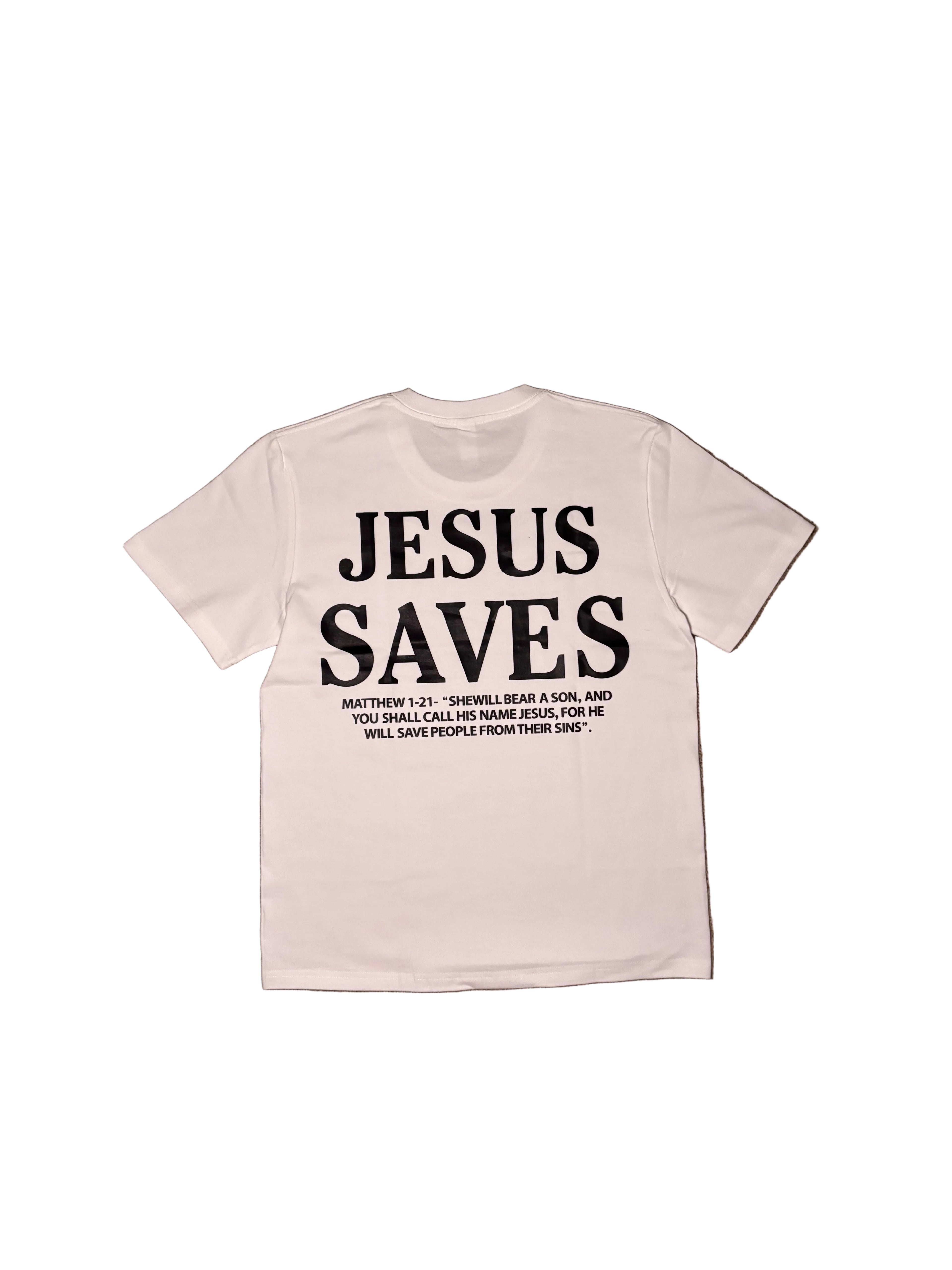 “JESUS SAVES” T-SHIRT