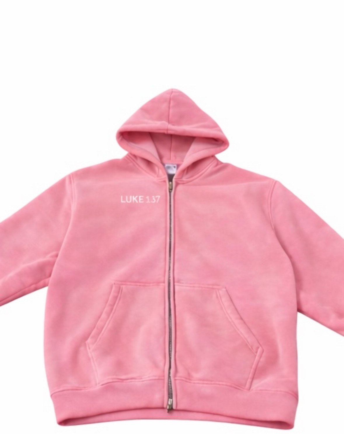 Pink Luke 1:37 Hoodie