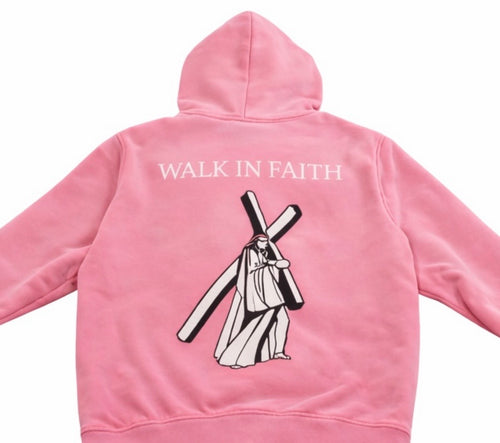 Pink Luke 1:37 Hoodie